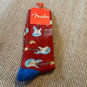 Fender guitar socks one size 7-12 brand new